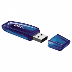 Memoria USB Emtec C400, 32GB, USB 2.0, Azul 