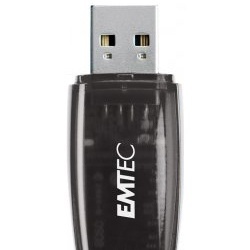 Memoria USB Emtec C400, 8GB, USB 2.0, Negro 