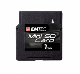Memoria Flash Emtec, 1GB miniSD, Lectura 7 MB/s, Escritura 4 MB/s 