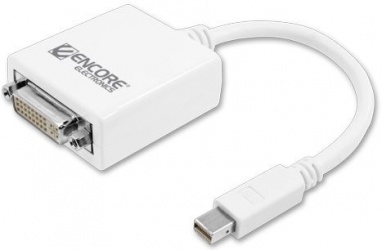 Encore Adaptador mini DisplayPort M - DVI FM, Blanco 