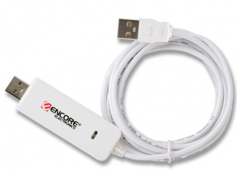 Encore Cable USB ENUFTA-PC, USB-A Macho - USB-A Macho, 1.8 Metros, Blanco 