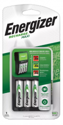Energizer Cargador de Pilas AA Maxi Recharge - Incluye 2 pilas AA 
