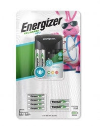Energizer Cargador para 4 Pilas Recharge Pro, AA/AAA, 