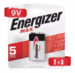 Pila Energizer Max Alcalina Blister, 9V, 12 Piezas 