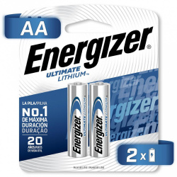 Energizer Pila de Litio AA, 1.5V, 12 Piezas 