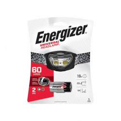 Energizer Linterna LED Tipo Minero HD33A4, 60 Lúmenes, Negro 