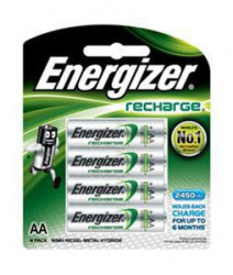 Energizer Pilas Recargables AA, 4 Piezas 