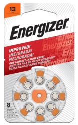 Energizer Pila de Botón A13, 8 Piezas 