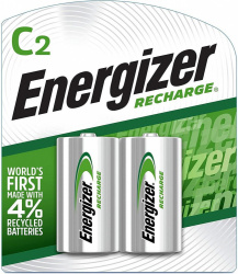 Energizer Pila Recargable C, 1.2V, 2 Piezas 
