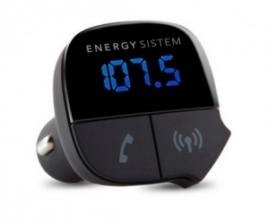 Energy Sistem Transmisor de Audio Bluetooth para Auto, USB 2.0, Negro 