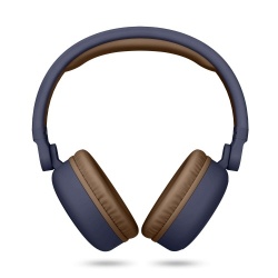 Energy Sistem Audífonos con Micrófono Headphones 2, Bluetooth, Inalámbrico, USB, Azul/Marrón 