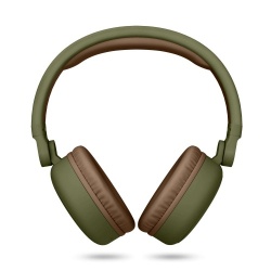 Energy Sistem Audífonos con Micrófono Headphones 2, Bluetooth, Inalámbrico, USB, Marrón/Verde 