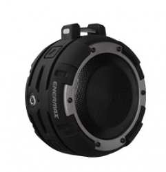 Enermax Bocina Portátil O'marine, Bluetooth, Inalámbrico, 1.0, 5W RMS, Negro/Plata - Resistente al Agua 