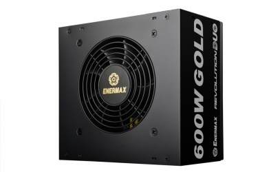 Fuente de Poder Enermax Revolution DUO 80 PLUS Gold, 20+4 pin ATX, 100/80mm, 600W 