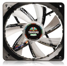 Ventilador Enermax Vegas LED, 120mm, 500 - 1800RPM, Negro 