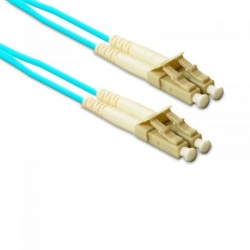 Enet Cable Fibra Óptica Dúplex Multimodo LC Macho - LC Macho, 50/125, 5 Metros, Azul 