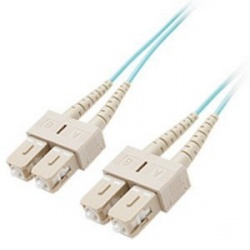 Enet Cable Fibra Óptica Dúplex Multimodo OM3 2x SC Macho - 2x SC Macho, 50/125, 10 Metros, Turquesa 