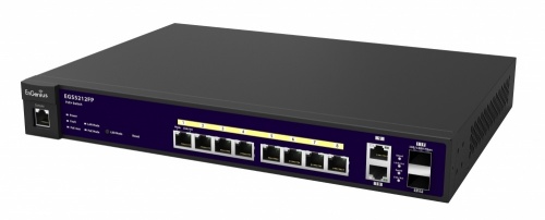 Switch EnGenius Gigabit Ethernet EGS5212FP, 10 Puertos 10/100/1000 + 2 Puertos SFP, 24 Gbit/s - Administrable 