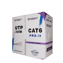 Enson Bobina de Cable Ethernet Cat6, UTP, 305 Metros 
