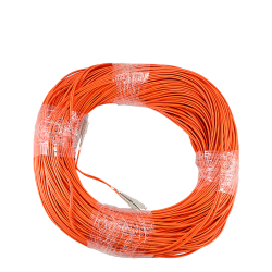 Enson Bobina de Cable Fibra Óptica SC Macho, 200 Metros, Rojo 