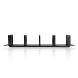 Enson Organizador de Cable Horizontal para Rack 2U, Negro 