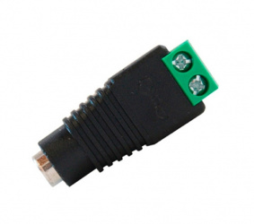 Enson Adaptador Tipo Jack 3.5mm, 12VCD, Negro/Verde 