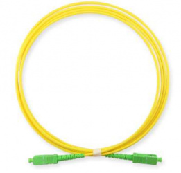 Enson Cable Fibra Óptica Jumper SC Macho - SC Macho, 2 Metros, Amarillo 