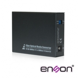 Enson Convertidor de Medios Gigabit Ethernet a Fibra Óptica SFP Multimodo, 1000 Mbit/s, 120Km 