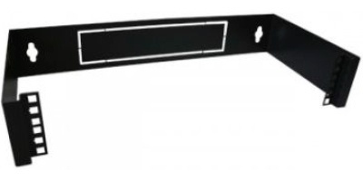 Enson Rack de Pared 2U, 9.5cm x 53cm, Negro 