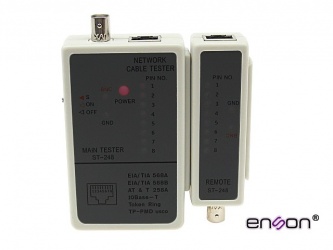 Enson Probador Tester ENS-TS05 para RJ-45 y BNC 