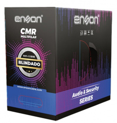 Enson Bobina de Cable para Alarma y Sonido, 16 AWG, 305 Metros, Gris 