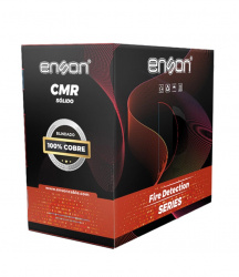 Enson Bobina de Cable para Alarma y Sonido, 305 Metros, Rojo 