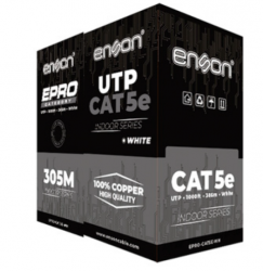 Enson Bobina de Cable Ethernet Cat5e, UTP, 305 Metros 