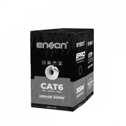 Enson Bobina de Cable Ethernet Cat6, UTP, 305 Metros 