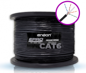 Enson Bobina de Cable Ethernet Cat6, U/FTP, 305 Metros 