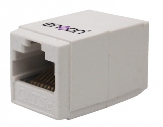 Enson Jack de Red Cat5e, RJ-45, Blanco 