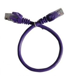Enson Cable Patch Cat6 UTP RJ-45 Macho - RJ-45 Macho, 30cm, Morado  
