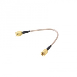 Epcom Cable Coaxial RP-SMA Macho - RP-SMA Macho, 14cm, Dorado 