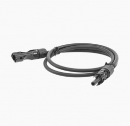 Epcom Cable Fotovoltaico 10AWG, Terminal MC4, 1 Metro, Negro 