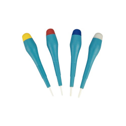 Epcom Juego de Desarmadores de Cerámica EP-2063, 9cm, 4 Piezas, Azul/Blanco 