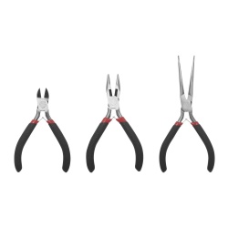 Epcom Pinzas de Corte EP-345, Negro - 3 Piezas 