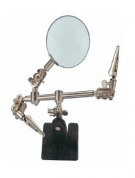 Epcom Base para Soldadura con Lupa, Negro/Acero 