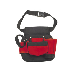 Epcom Bolsa de Herramientas EP-BB-01, 5 Compartimientos, Poliéster, Negro/Rojo 