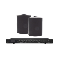 Epcom Amplificador de Audio EP2060W/2WSB, 2 Canales, 120W, RCA, Negro ― incluye 2 Bocinas OL-5BK 