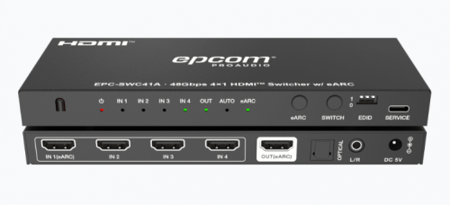 Epcom Selector HDMI, 1 x HDMI Entrada, 4x HDMI Salida 