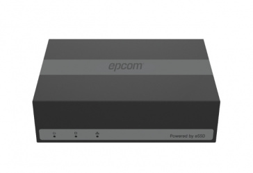 Epcom DVR de 4 Canales TURBOHD + 1 Canal IP E-XQ04-TURBO para 1 Disco Duro, máx. 480GB, 2x USB 2.0, 1x RJ-45 - Incluye eSSD de 480GB 
