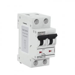 Epcom Protección Térmica 2P, 800V, 32A, Entrada 800V, para Aplicación Fotovoltaica 