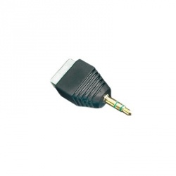 Epcom Adaptador de Audio 3.5mm - RCA, Negro 