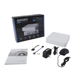 Epcom Kit de Vigilancia KESTXLT4BC de 4 Cámaras CCTV Bullet y 4 Canales, con Grabadora, Fuente de Poder y Accesorios 