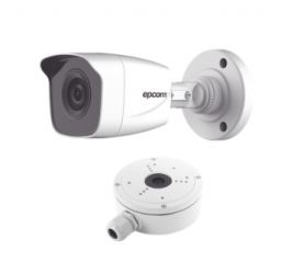 Epcom Cámara CCTV Bullet Turbo HD IR para Interiores/Exteriores B8-TURBO-G2W, Alámbrico, 1920 x 1080 Pixeles, Día/Noche + Caja de Conexión DS-1280ZJ-XS-AX 